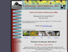 Tablet Screenshot of landscapealternatives.com